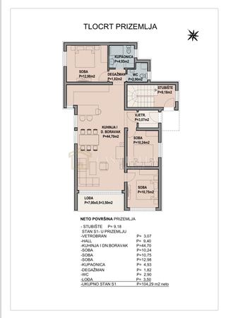 Appartamento u Crikvenici, 104.29m², 3 sobe, slika 3