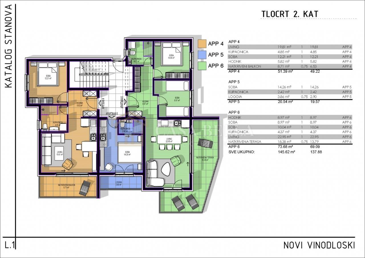 Apartment u Novi Vinodolskiu, 49.22m², 1 soba, slika 5