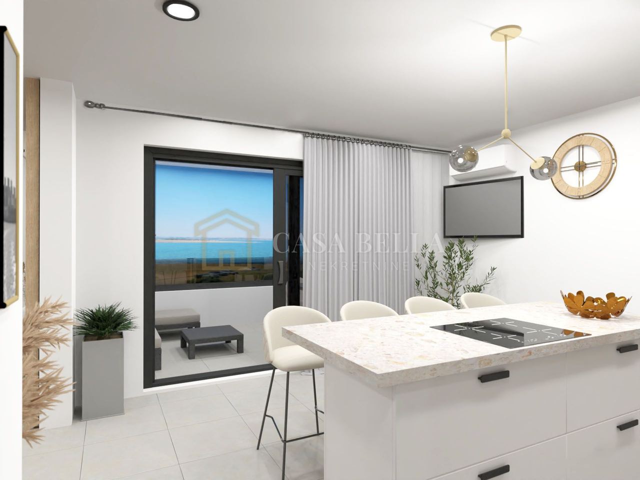 Wohnung u Povljani, 72m², 2 sobe