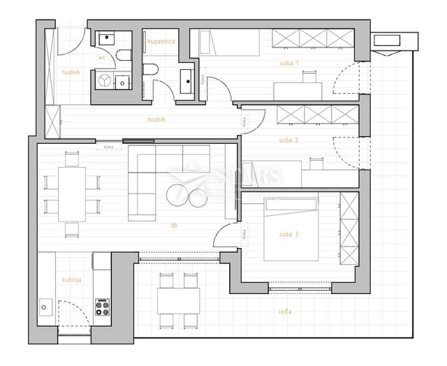 Apartment u Rijeci, 119.39m², 3 sobe, slika 4