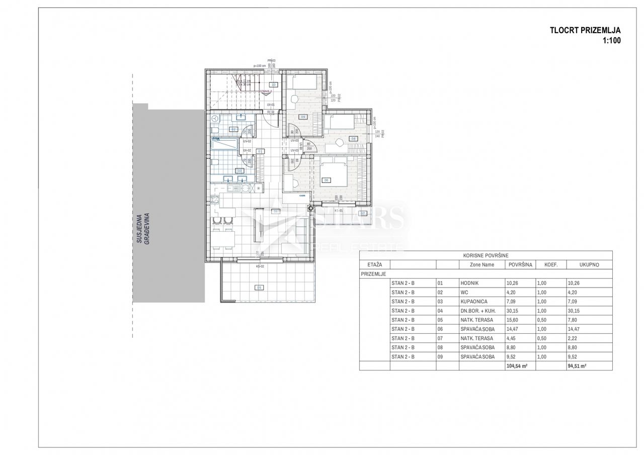 Apartment u Omišalju, 94.51m², 3 sobe, slika 4