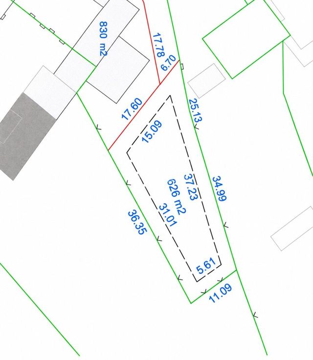 Grundstück u Sveti Filip i Jakovu, 626m²