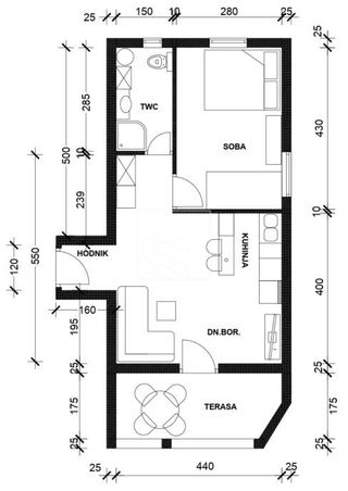 Appartamento u Medulinu, 45m², 1 soba, slika 2