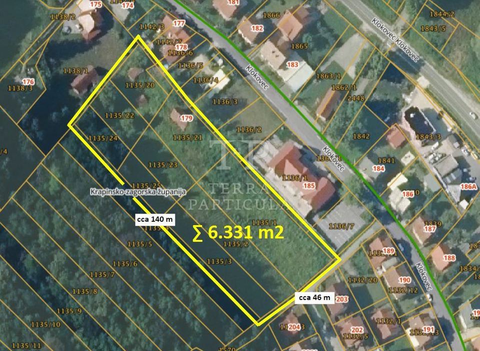 Terreno u Krapinskim Toplicama, 6331m²