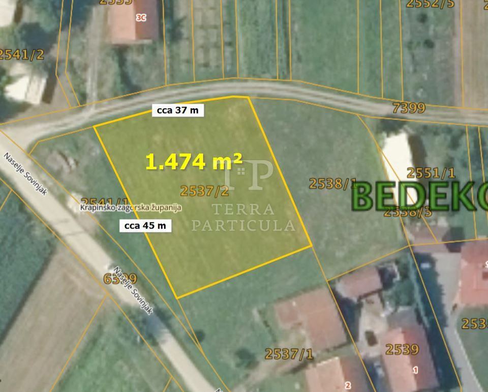 Terreno u Bedekovčini, 1474m², slika 2