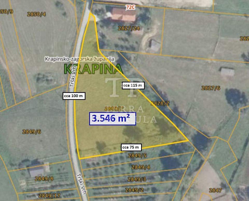Terreno u Krapini, 3546m²