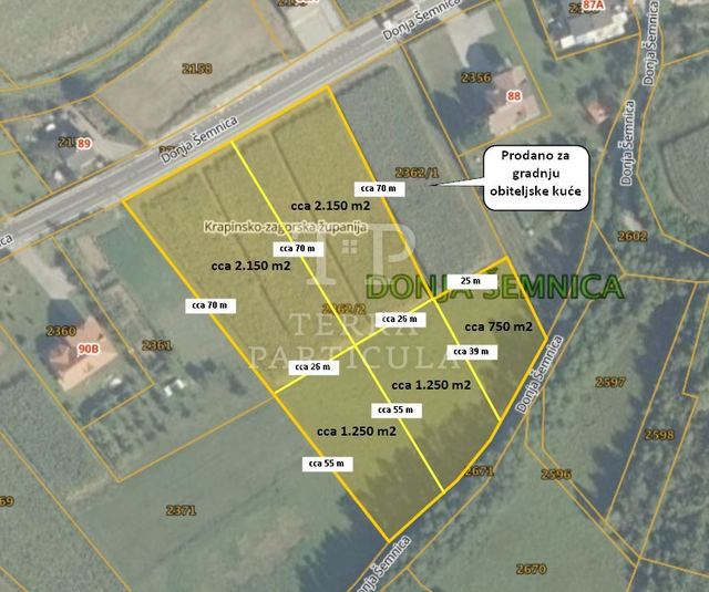 Terreno u Krapini, 1250m², slika 2