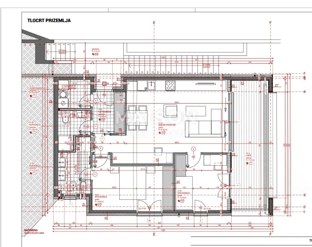 Wohnung u Zagrebu, 96m², 2 sobe, slika 5