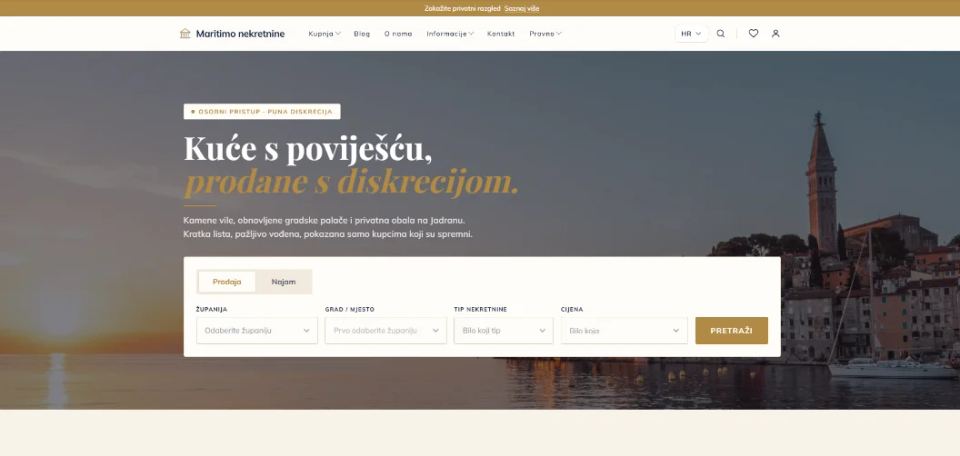 Predložak web stranice Classic Elegant