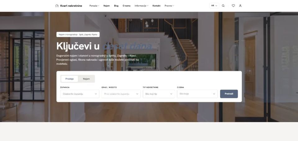 Predložak web stranice Minimal Modern