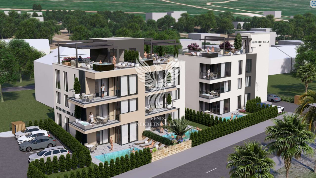 Wohnung u Sukošanu, 88.01m², 3 sobe