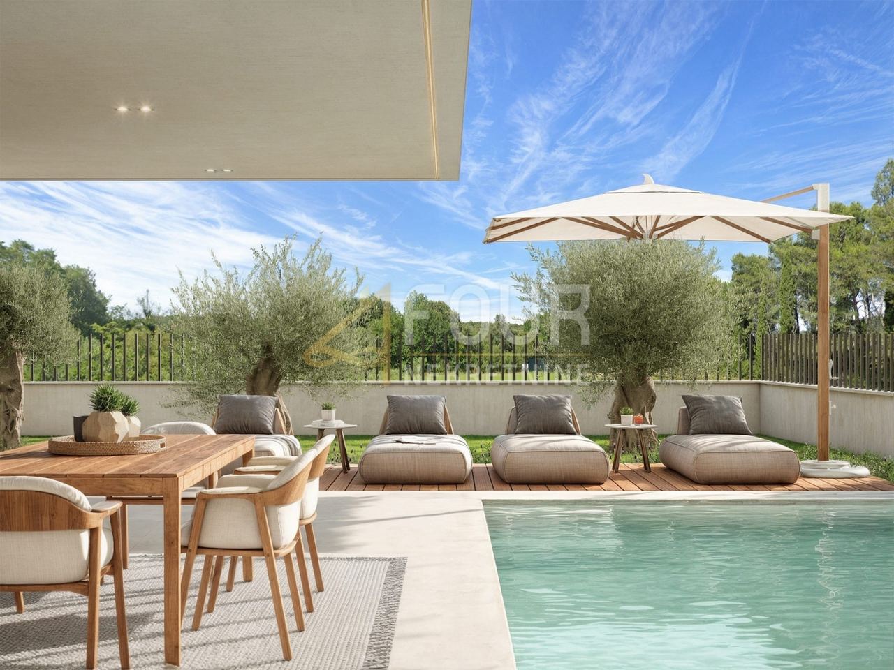 Apartment u Rovinju, 129.57m², 3 sobe