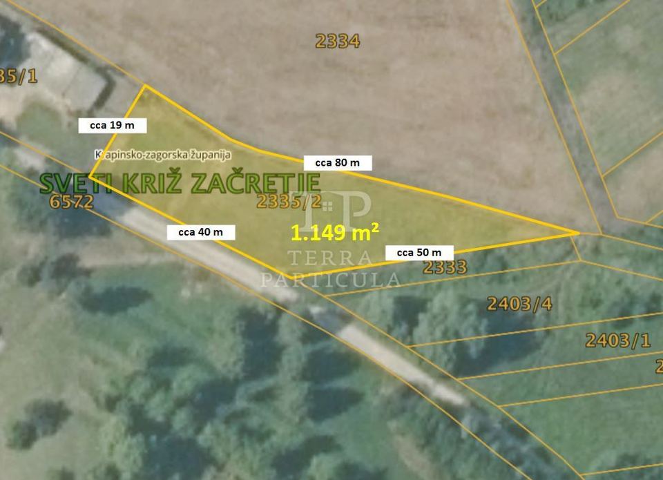 Terreno u Sveti Križ Začretju, 1149m², slika 3